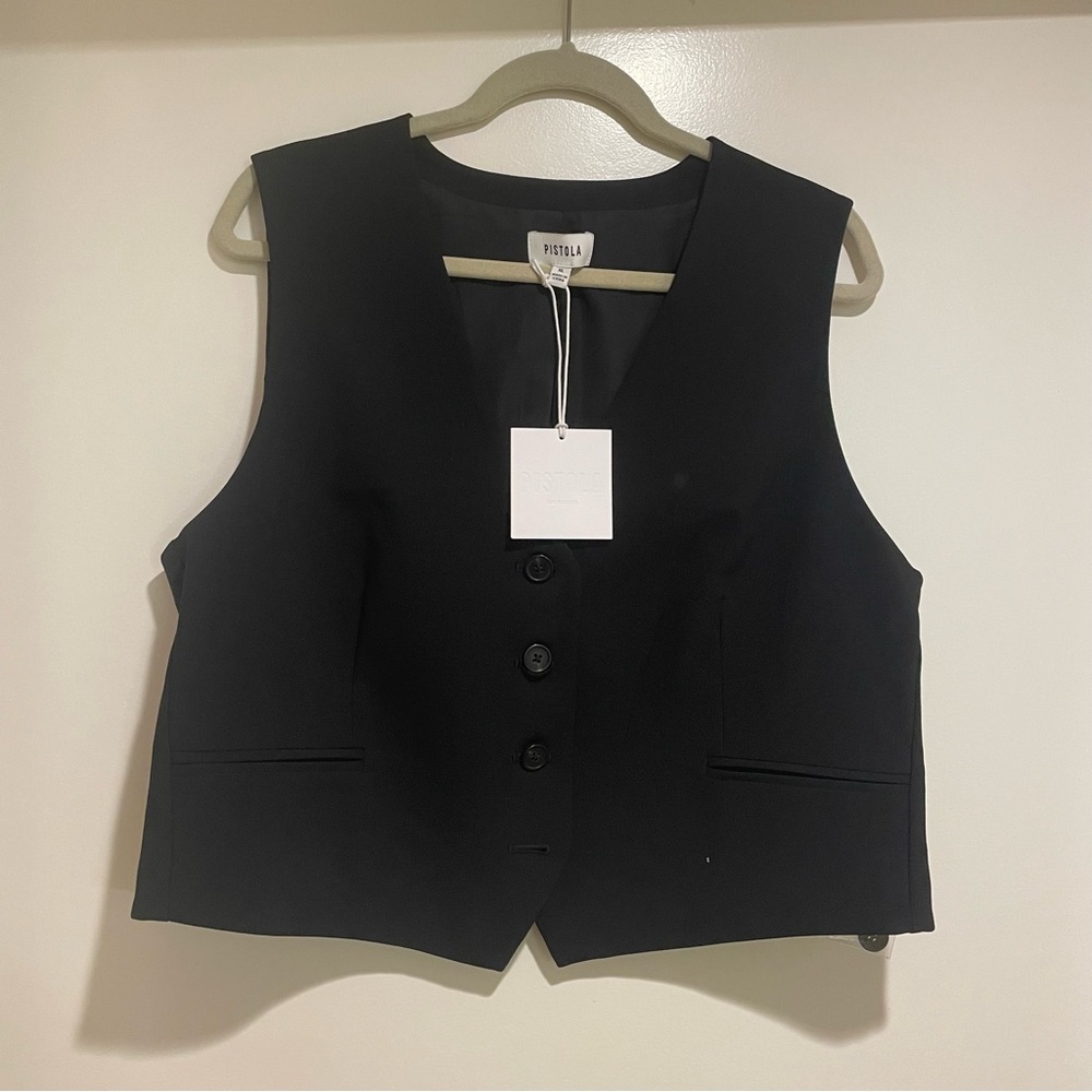 NWT $138 Black Pistola Women's Vest